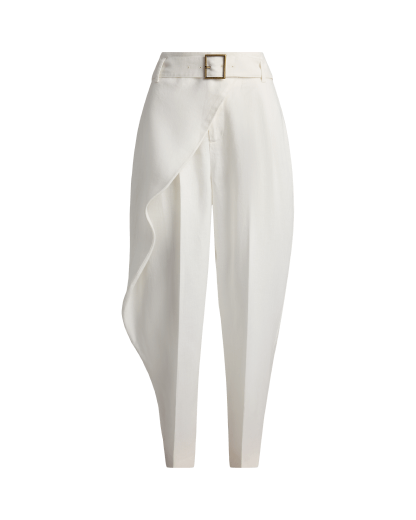 Linen Tapered Wrap Pant