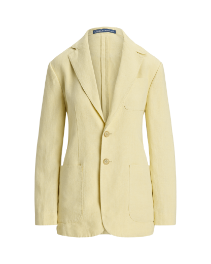 Single-Breasted Linen Blazer