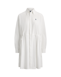Cotton Drawcord Shirtdress