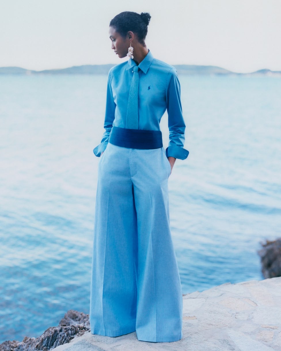 Cotton Relaxed Wide Leg Pant