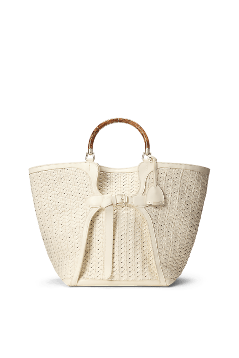 The Ralph Braided Leather Large Tote Bag